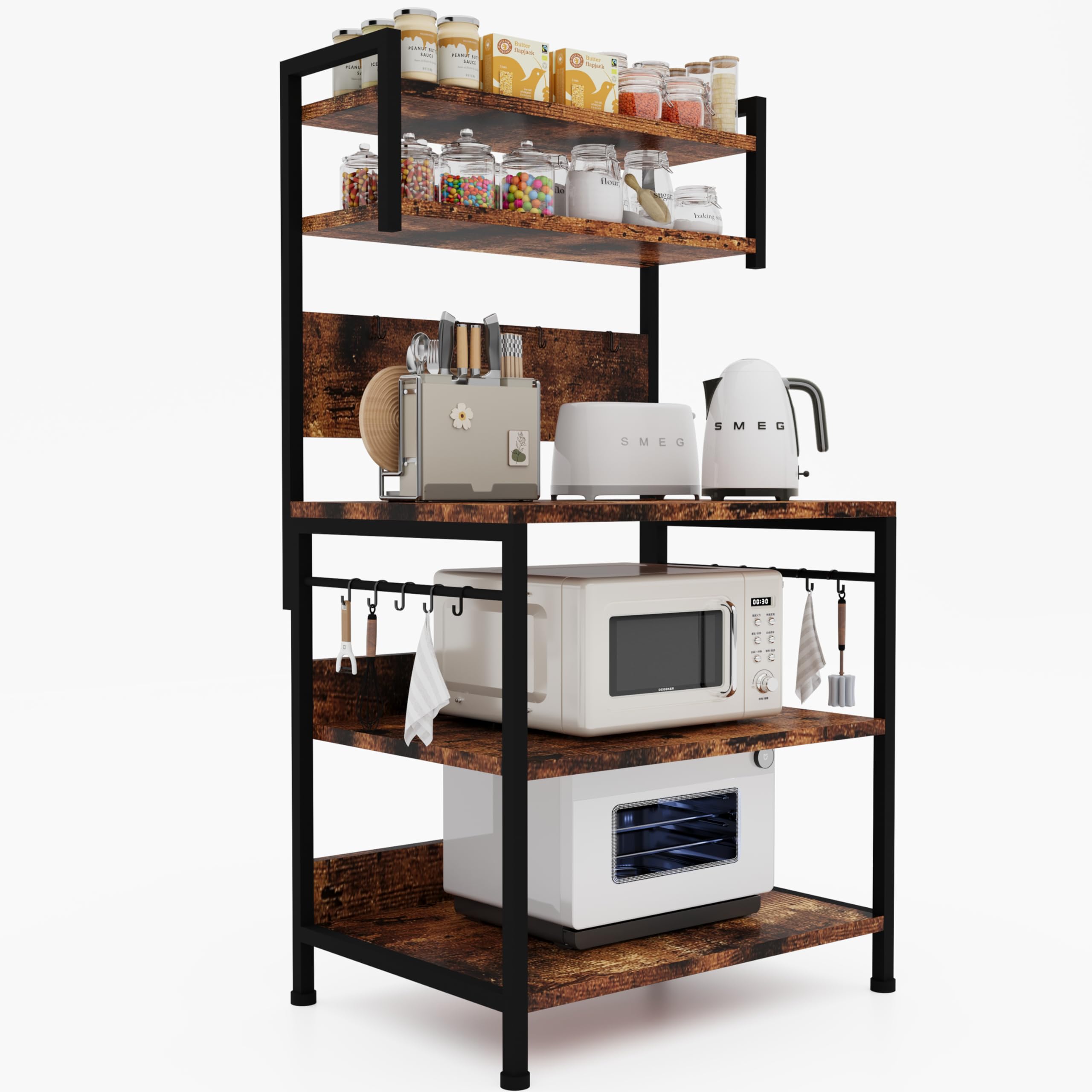 Amazon.co.jp: ZXD キッチンベイカーラック 幅60×奥行40×高さ150cm